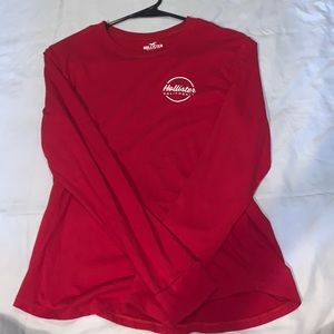 Red Hollister long sleeve shirt